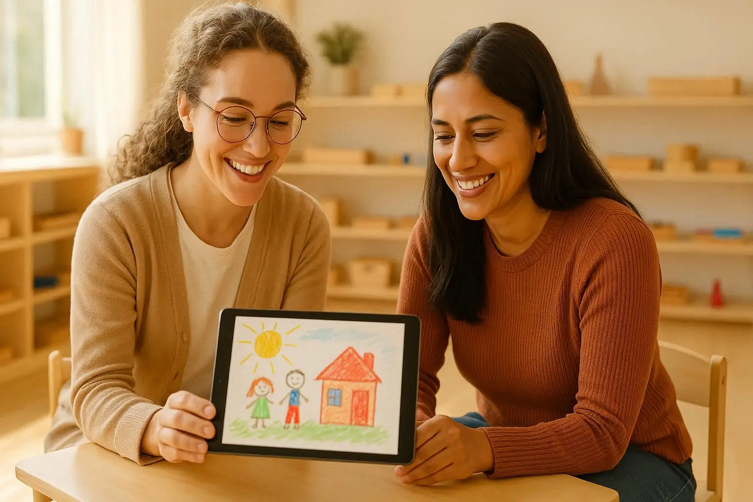 oficinas Montessori com pais e professores